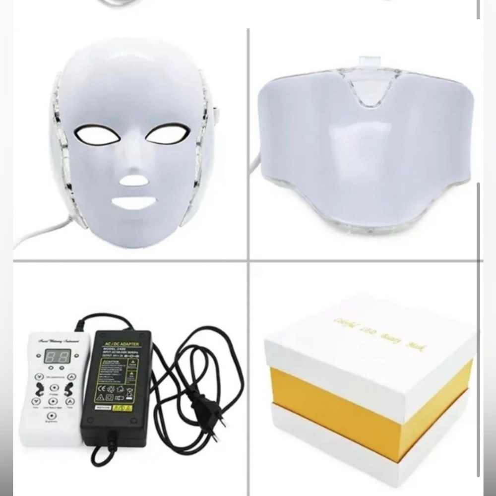 NEW 7Colors LED Light Photon Face Neck
Mask Rejuvenation Facial Therapy